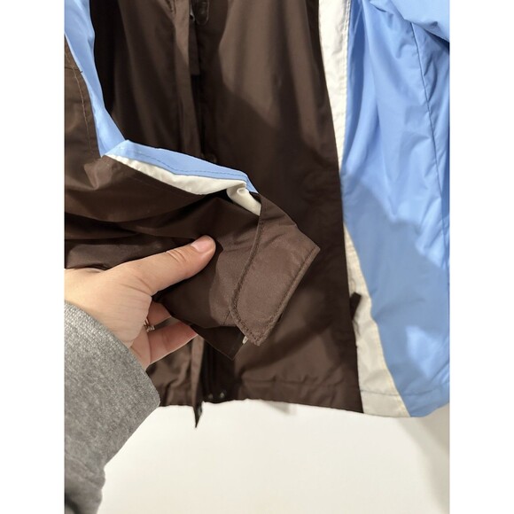 Columbia Women’s Interchangeable Brown & Blue Winter Jacket Full Zip Rain Coat M - Picture 5 of 7